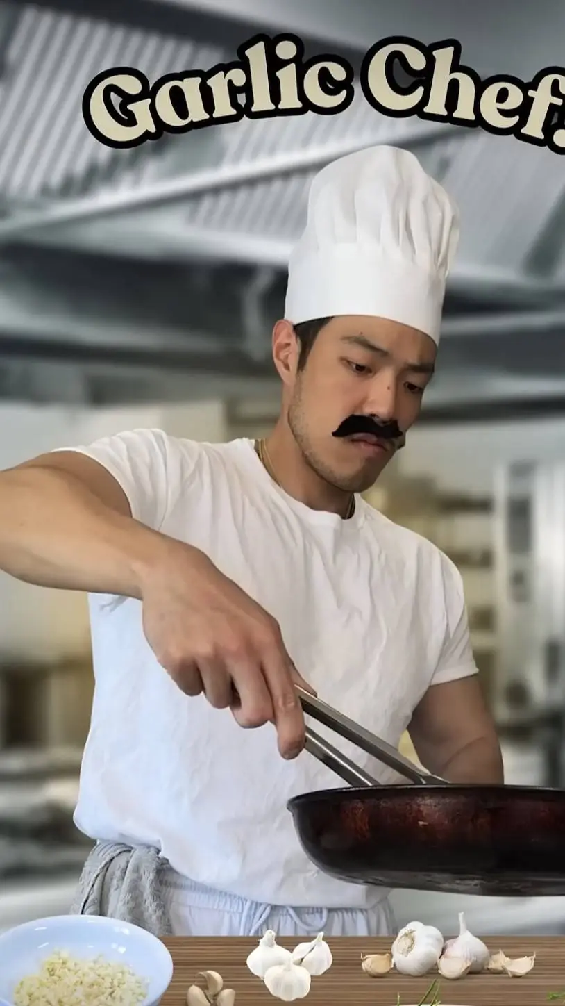 ai character: Garlic chef background
