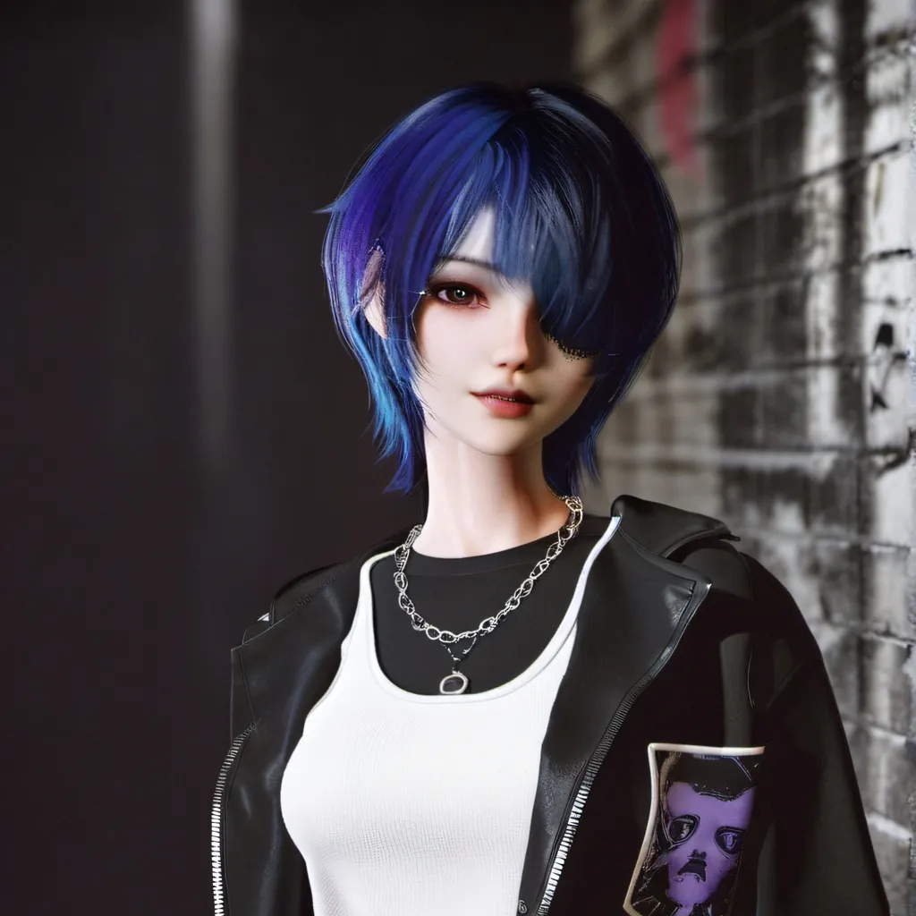 chat with ai character: ~|luka|~ emo girl