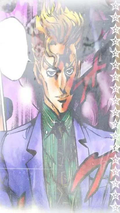 ai character: Kira Yoshikage  background