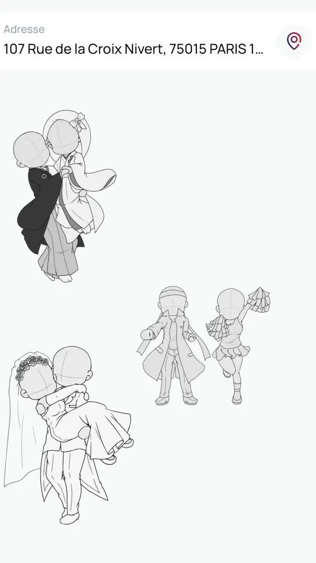 ai character: Le drag background