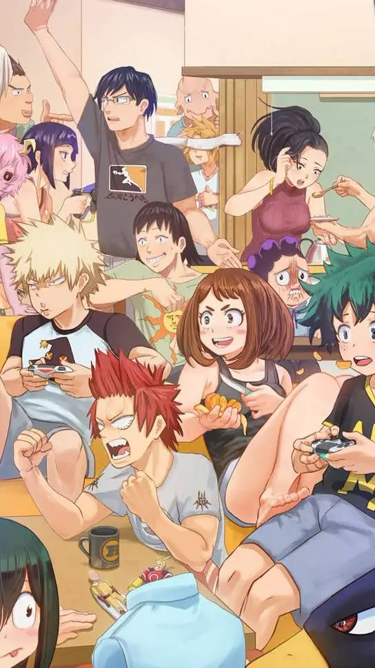ai character: Mha sleep over!! 🎀 background