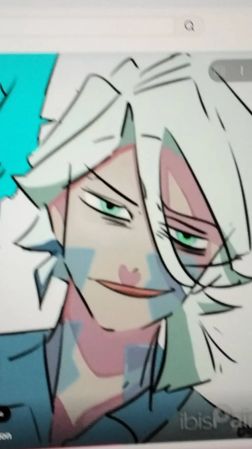 ai character: silver background