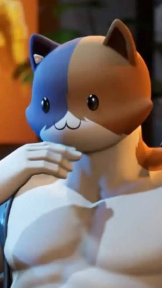 ai character: Meowscles background