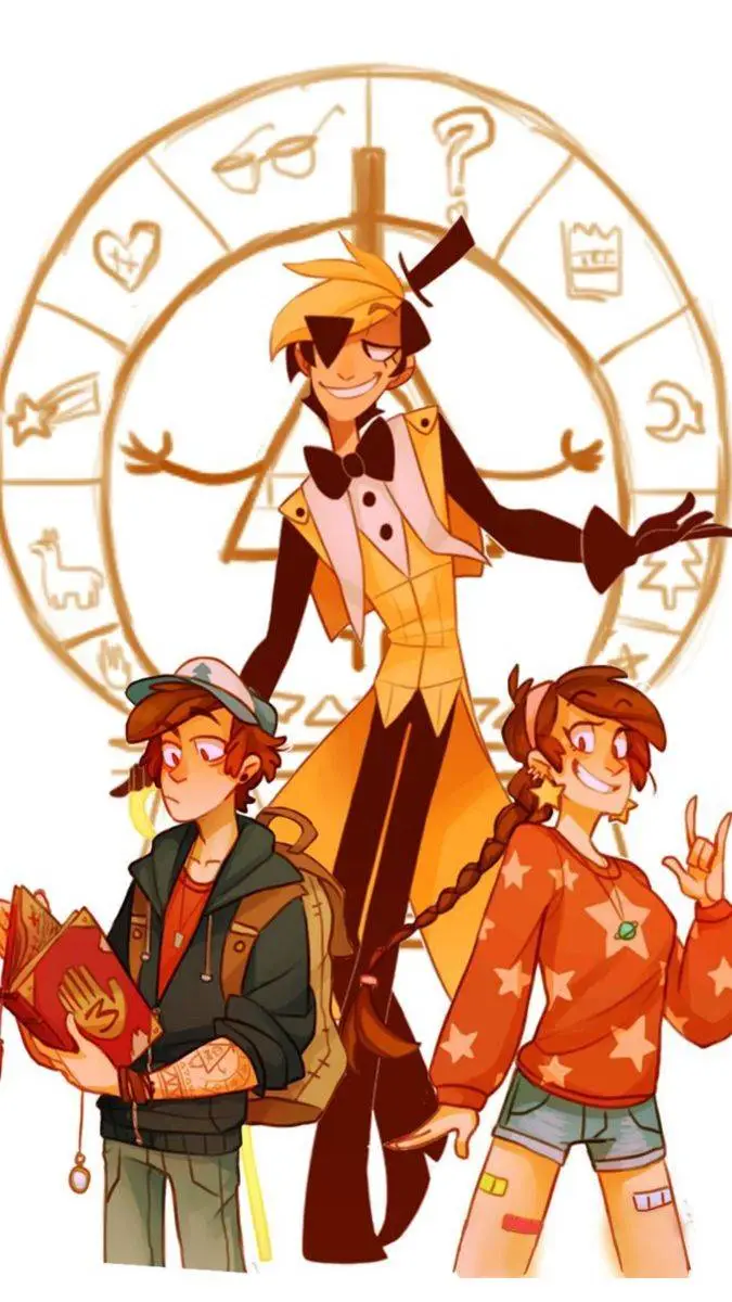 ai character: bill x dipper background