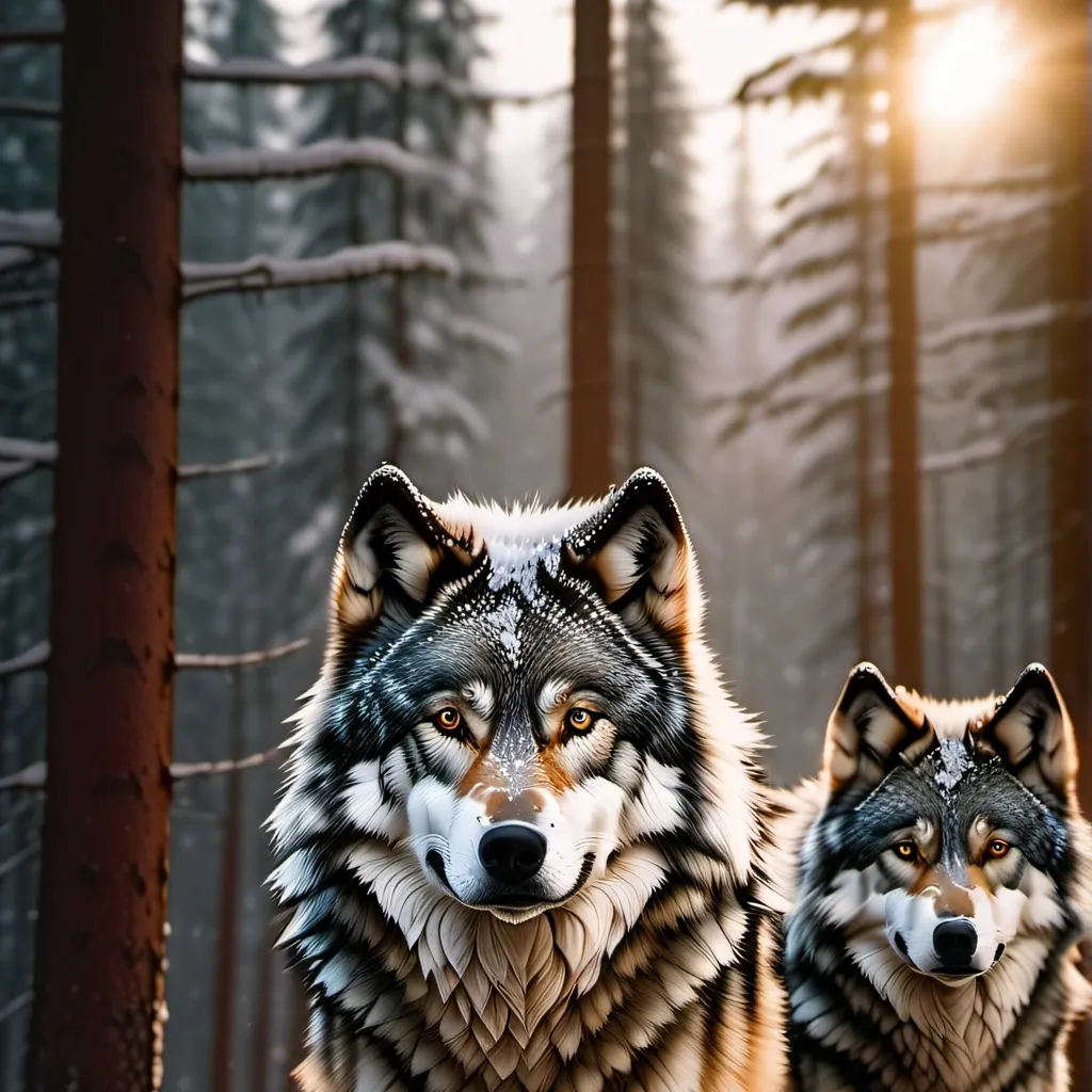chat with ai character: Mean wolf family