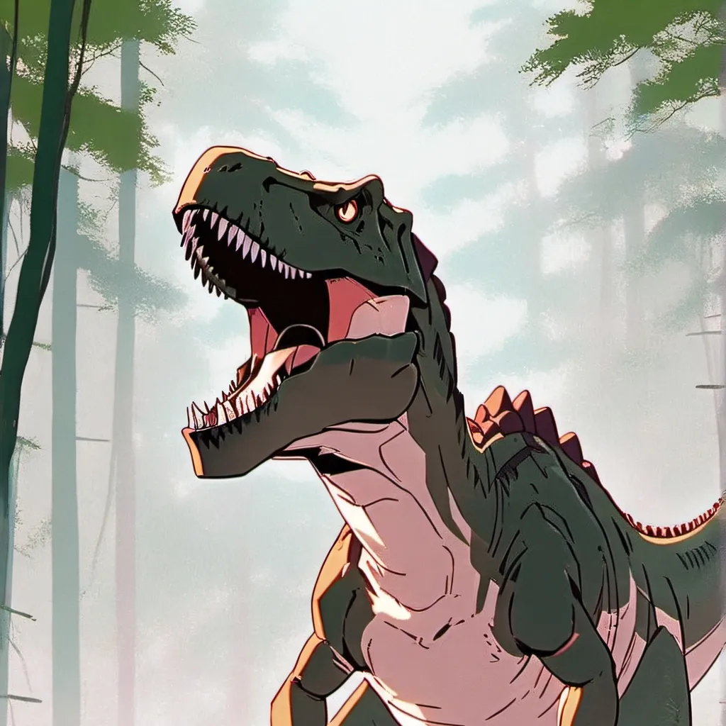 chat with ai character: Territorial T rex