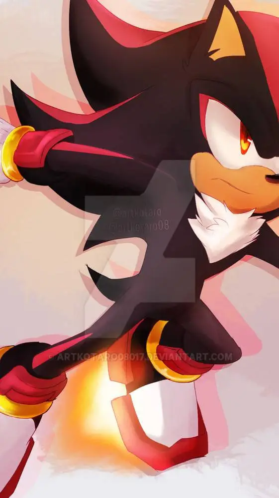 ai character: sonic x shadow background