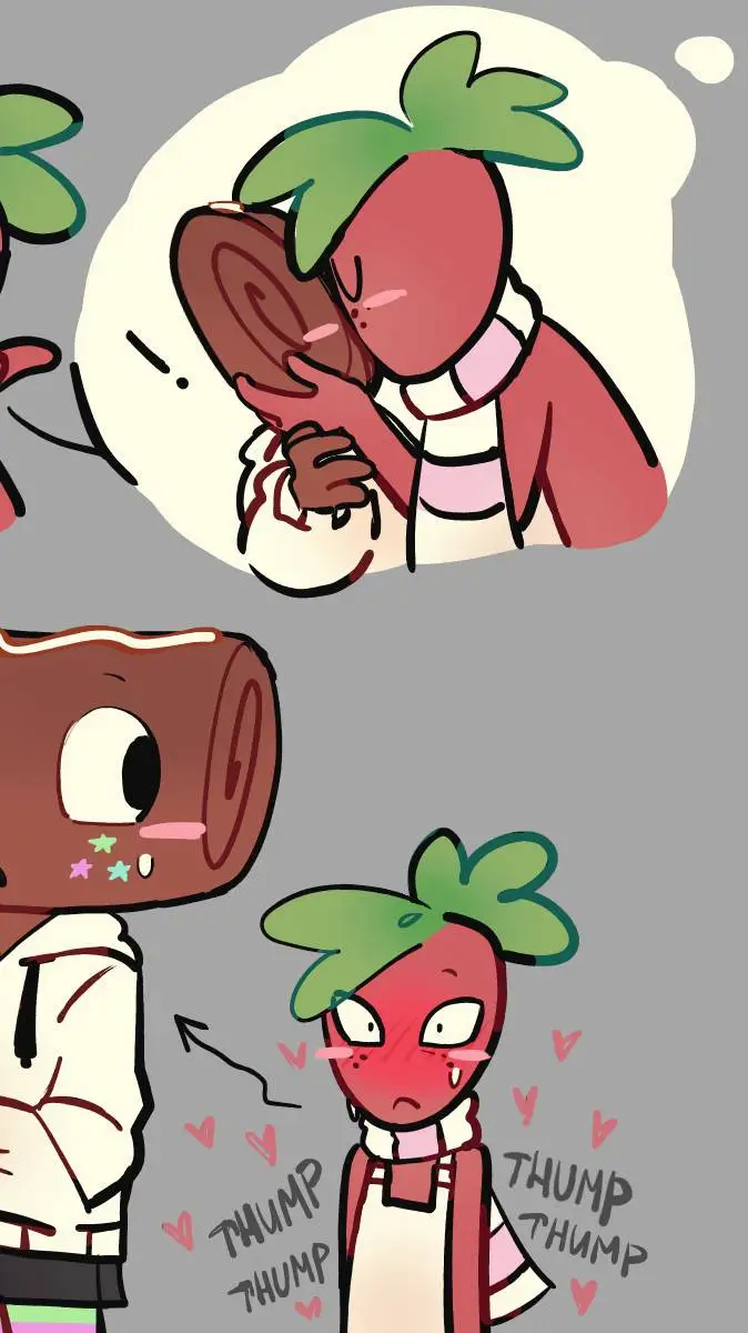 ai character: fruitcake background