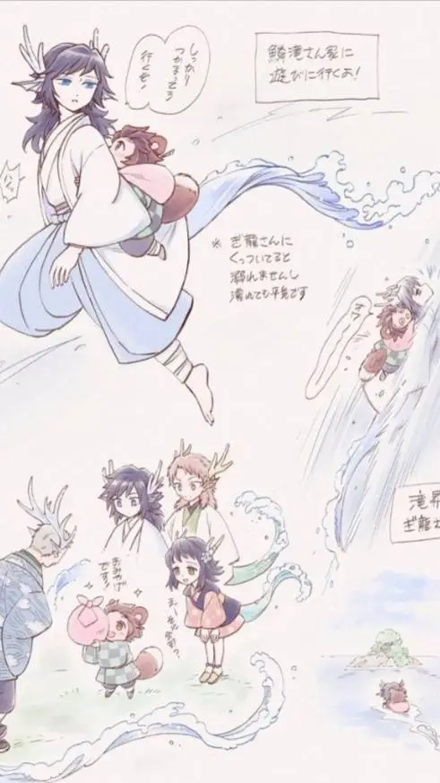 ai character: Water dragons background