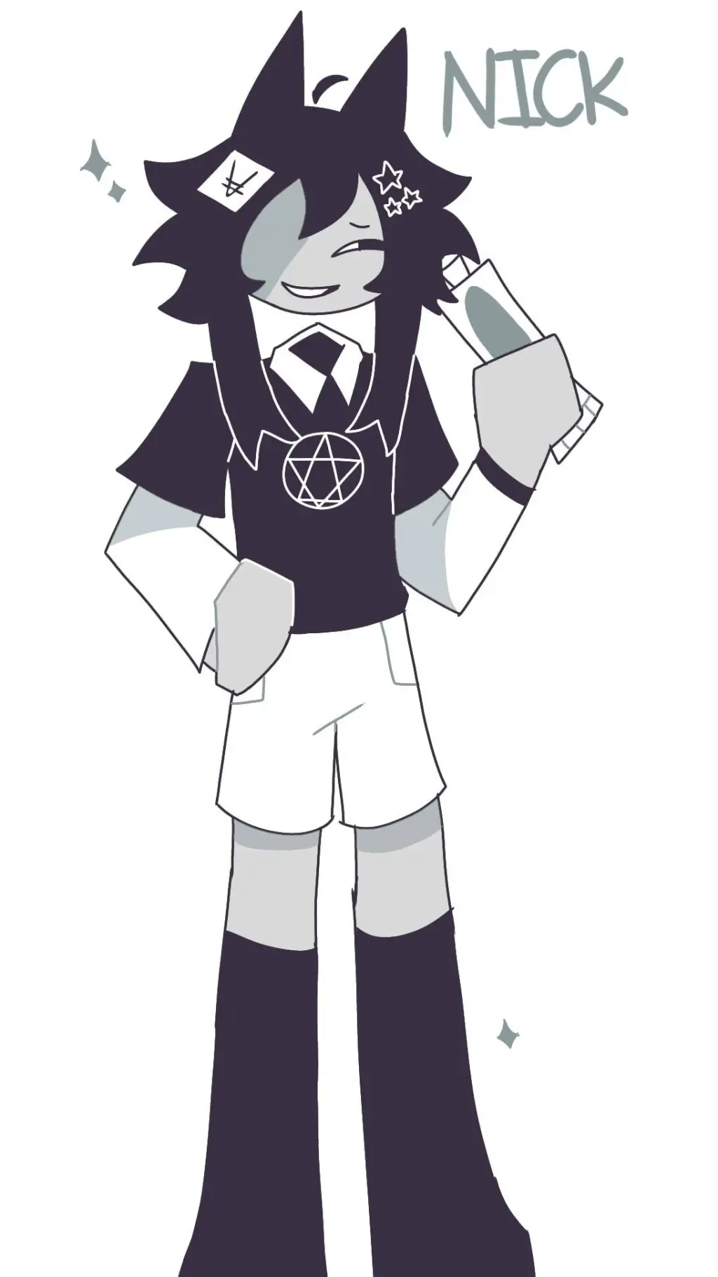 ai character: 🪥📃NICK📃🪥 background