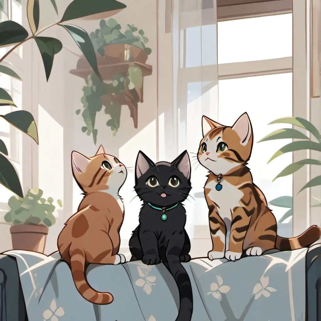 chat with ai character: Коты