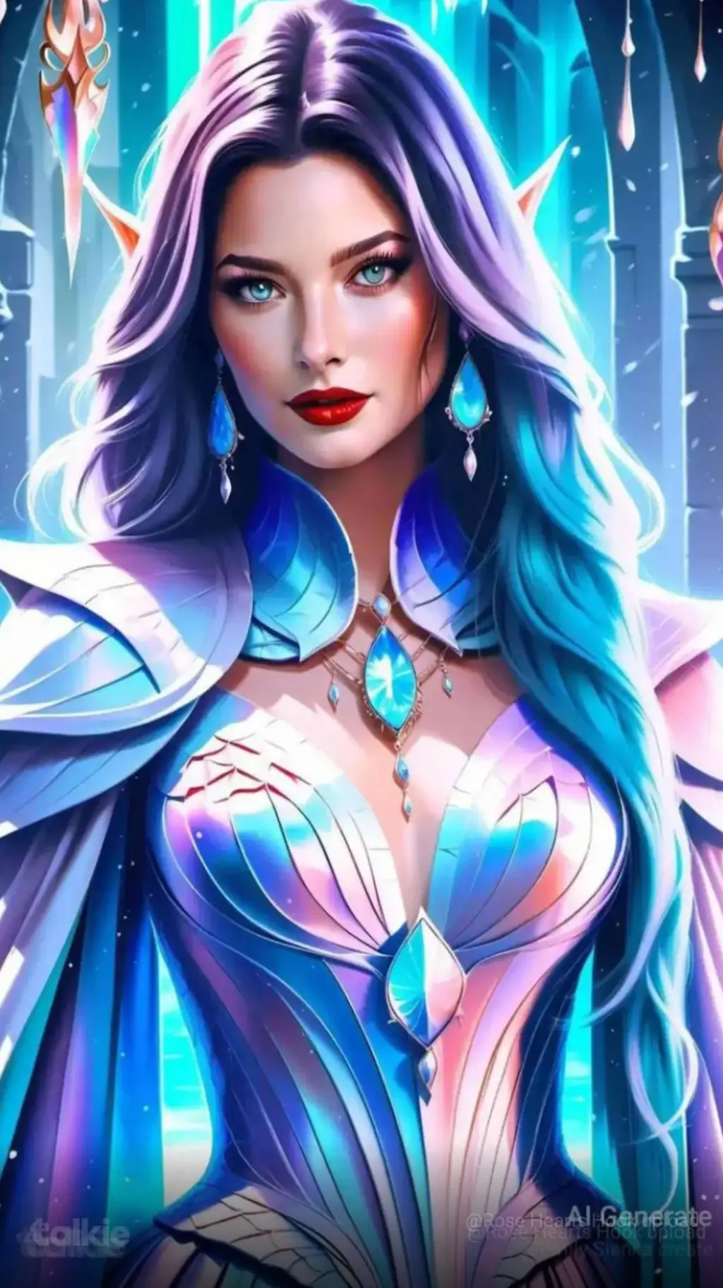 ai character: Vampire Isabellla  background