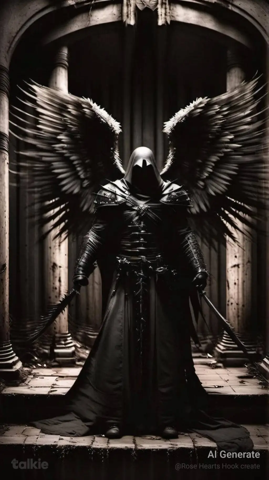 ai character: Angel of Darkness  background