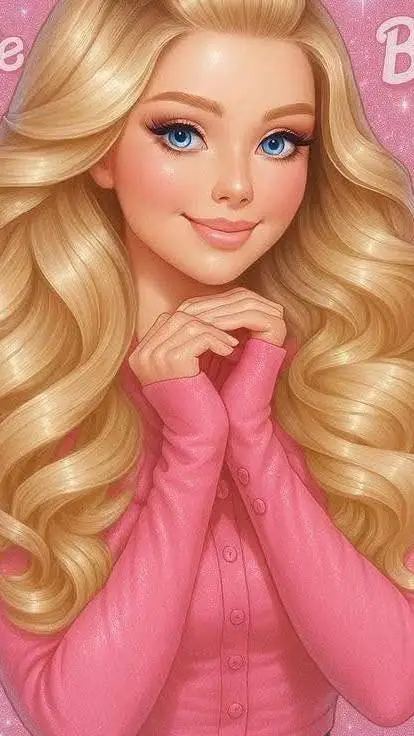 ai character: Barbie  background