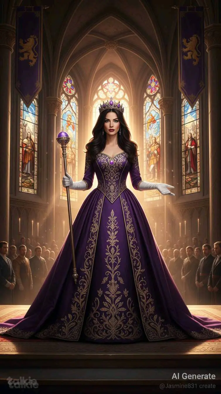 ai character: Queen Rose Hearts  background