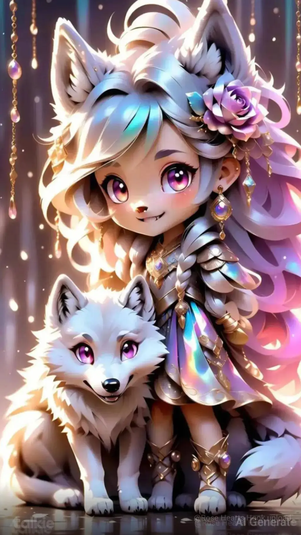 ai character: Evie Rose  background