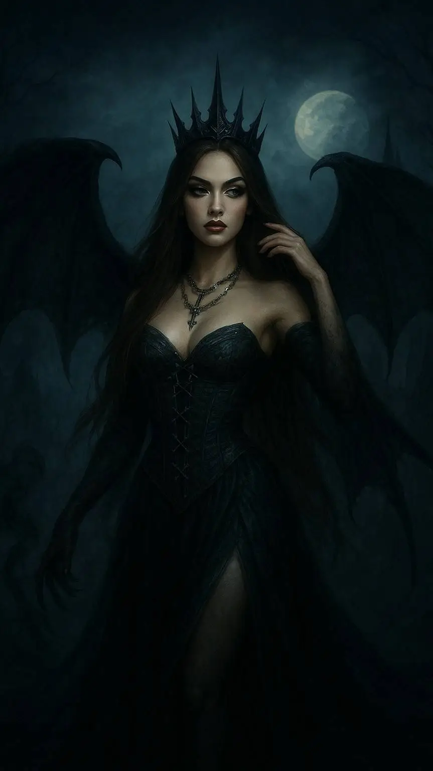 ai character: Evil Mermaid  background