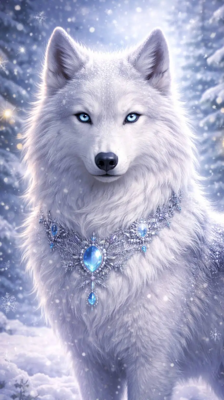 ai character: Snowflake  background