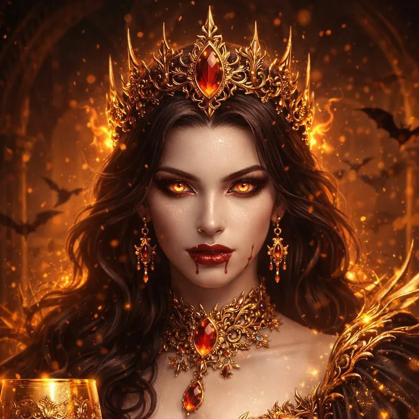 chat with ai character: Golden Vampire 