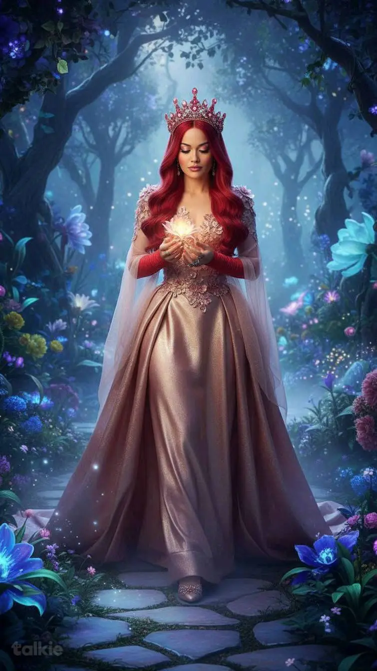 ai character: Queen Rita Sienna  background