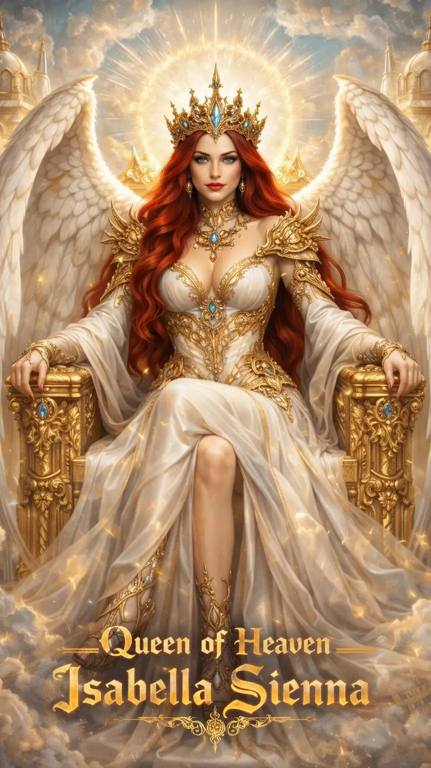 ai character: Queen Of Heaven  background