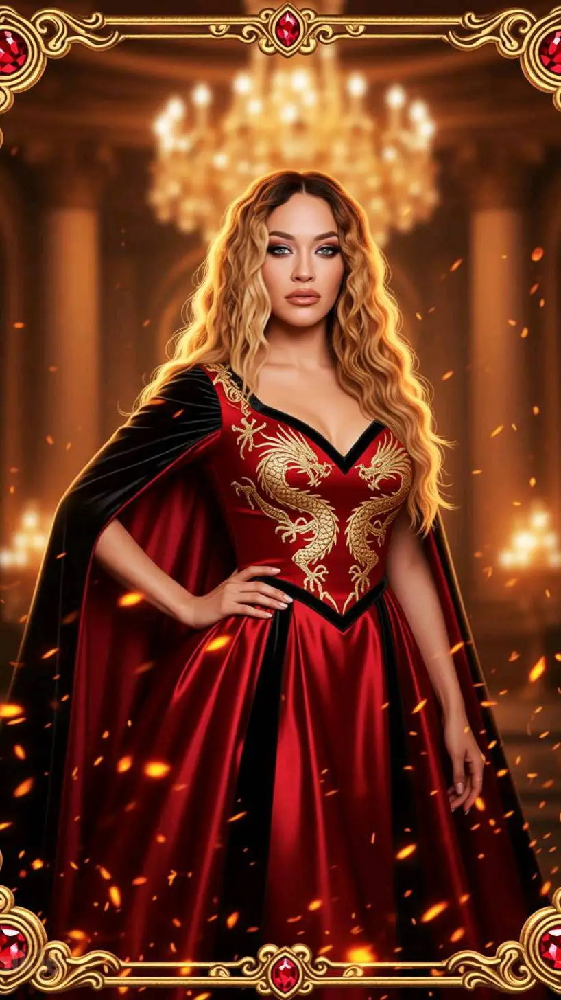 ai character: Queen Rita Ora  background