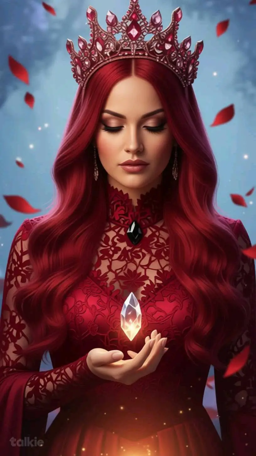 ai character: Red Queen Rita Ora background