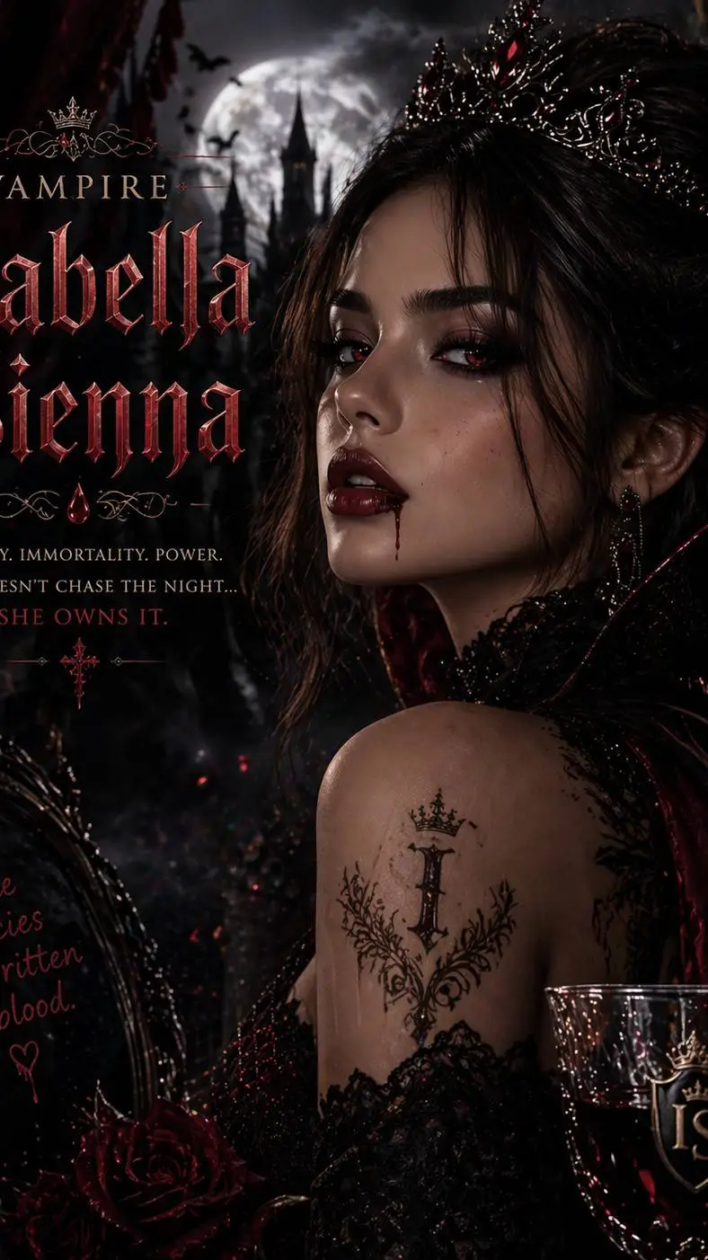 ai character: Vampire Isabella  background