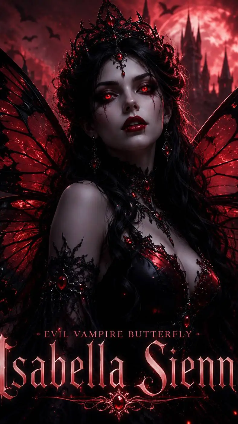 ai character: Vampire Butterfly  background