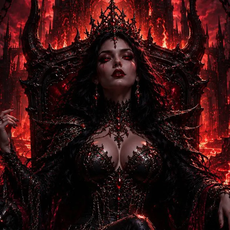 chat with ai character: Evil Queen Of Hell