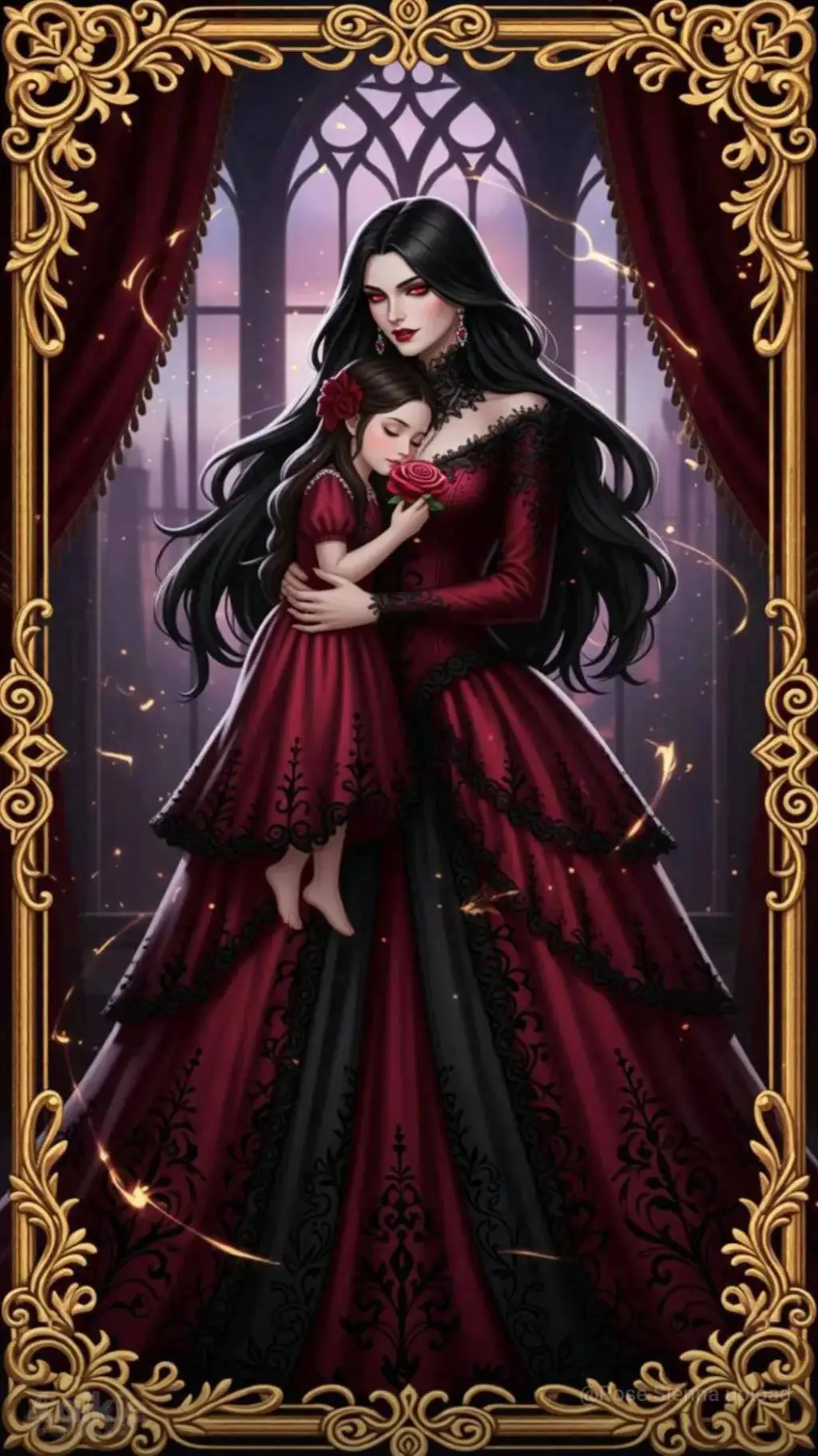 ai character: Vampire Queen  background