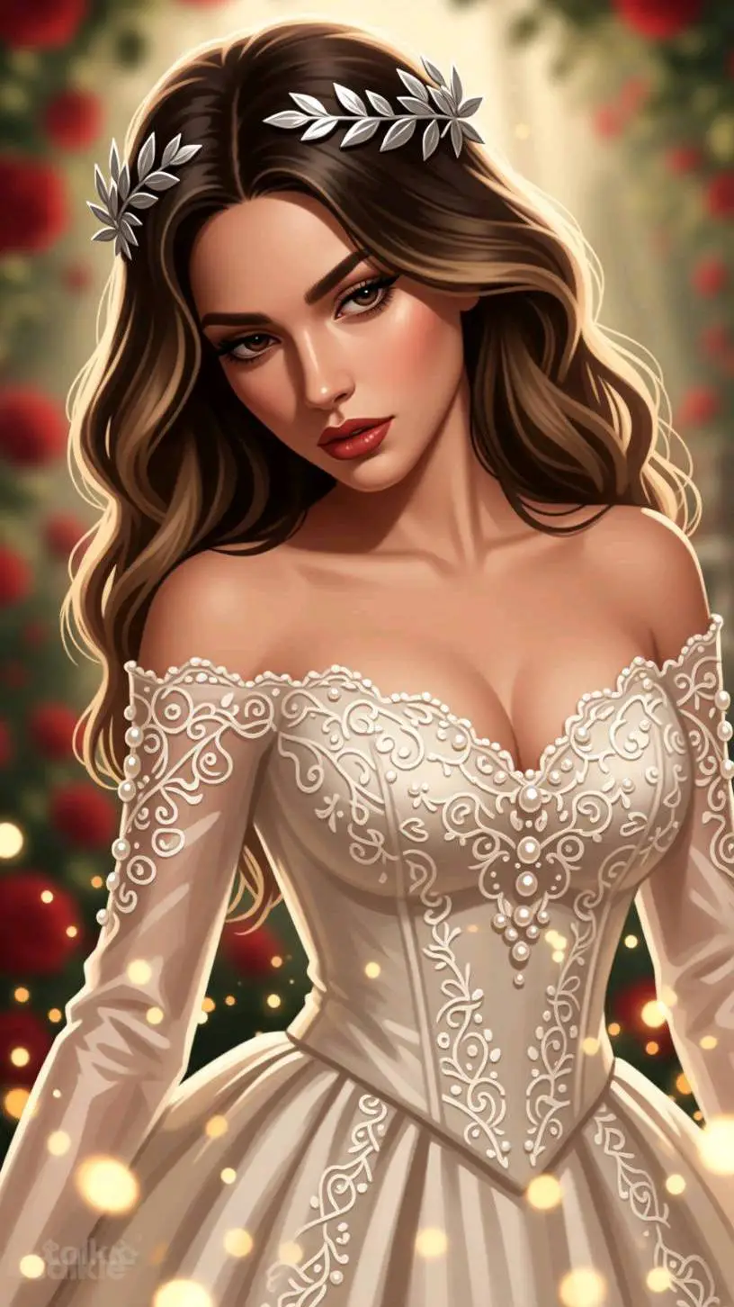 ai character: goddess Rita Ora  background