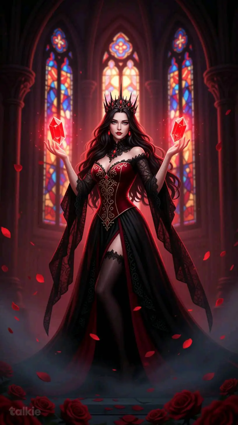 ai character: Evil Vampire Queen background