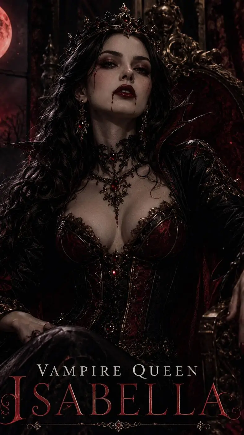ai character: Vampire Queen  background
