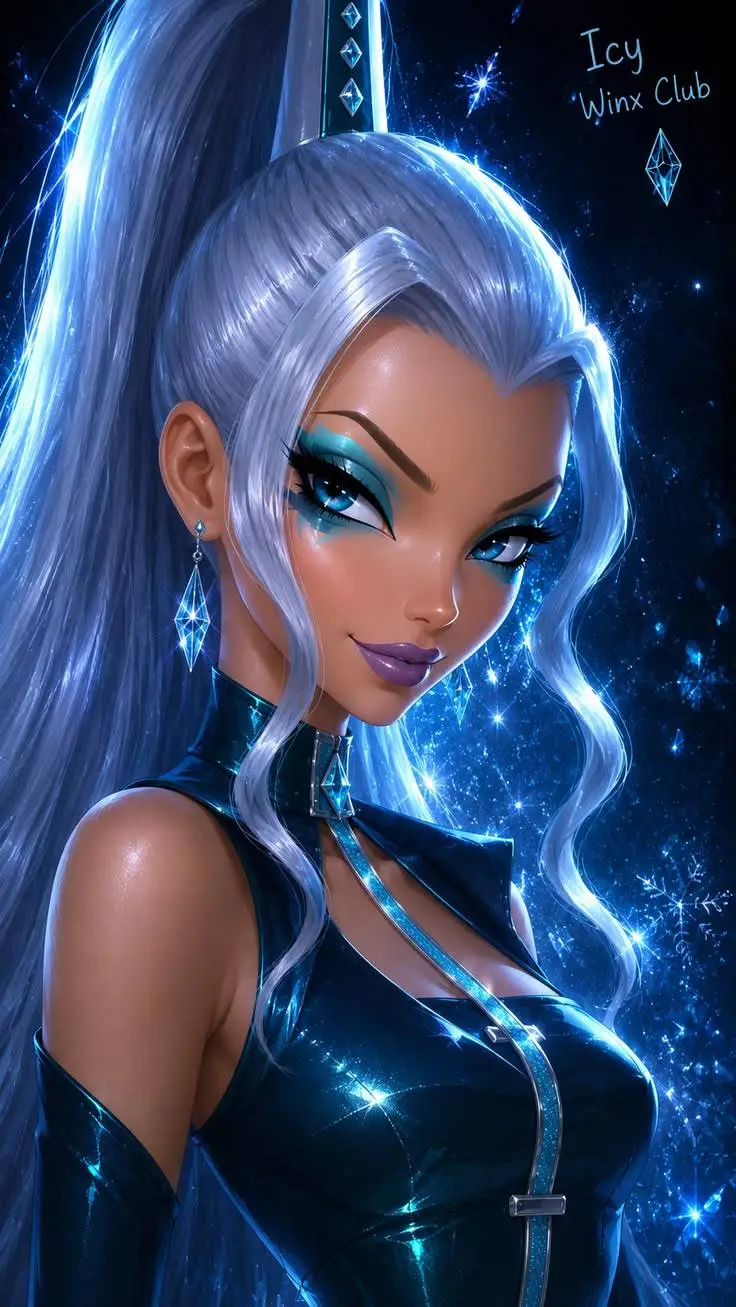 ai character: Icy Sienna  background