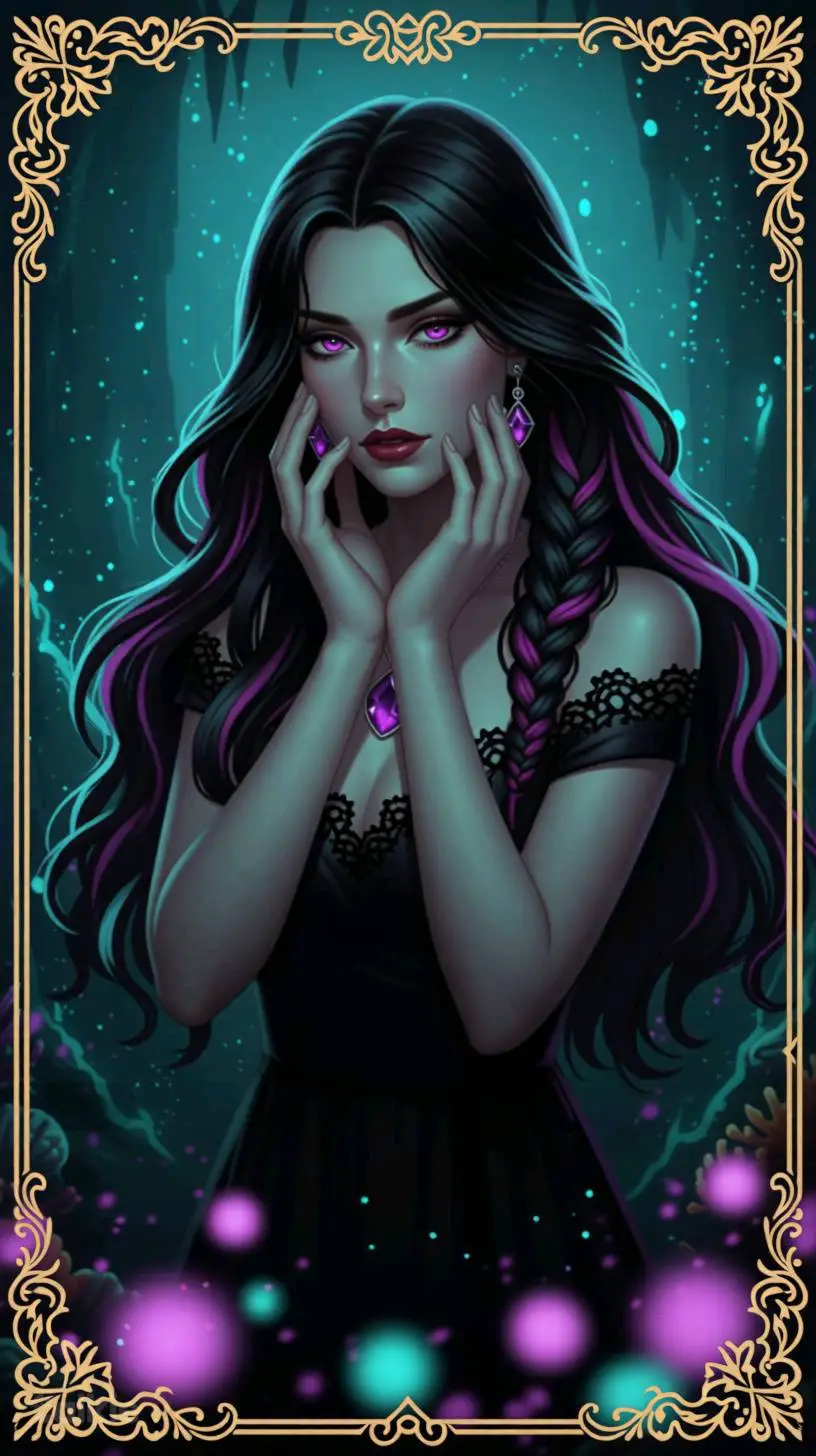 ai character: Vampire Mermaid  background