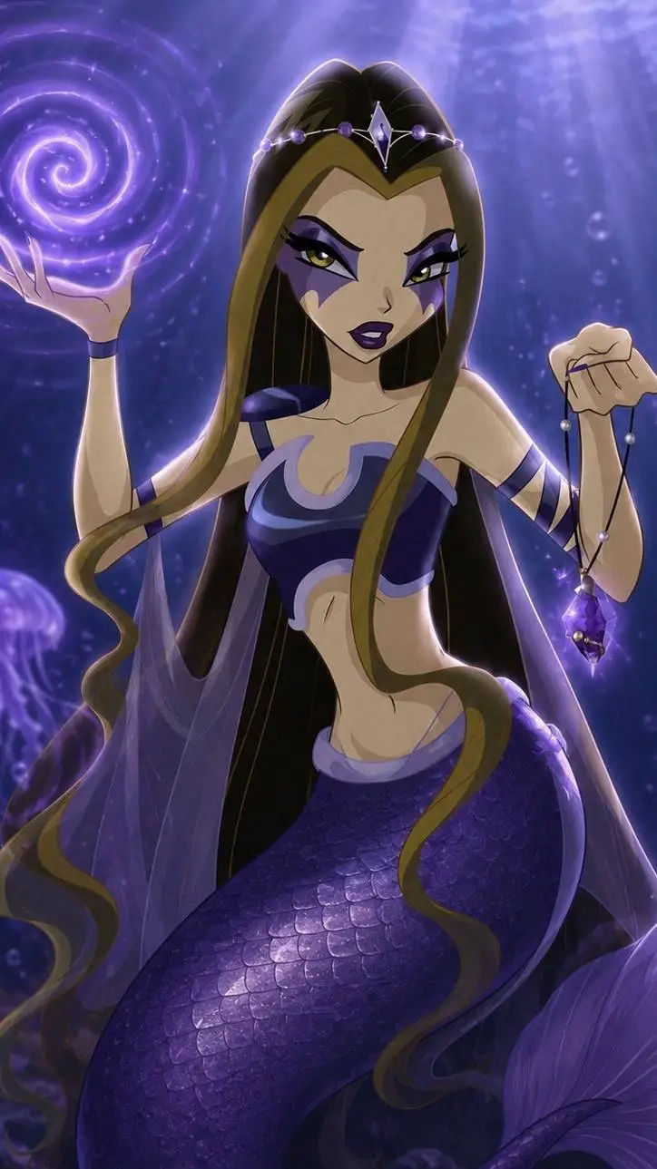 ai character: Mermaid Darcy background