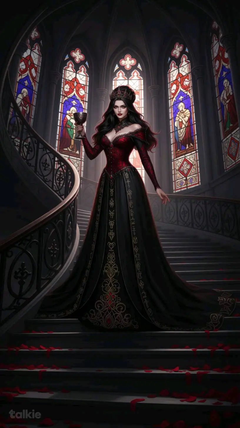 ai character: Vampire Queen  background