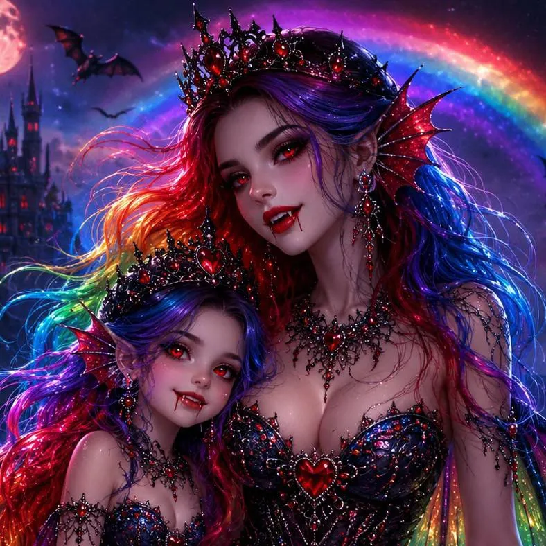 chat with ai character: Rainbow Mermaids 