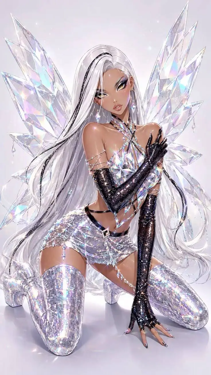 ai character: Crystal  background