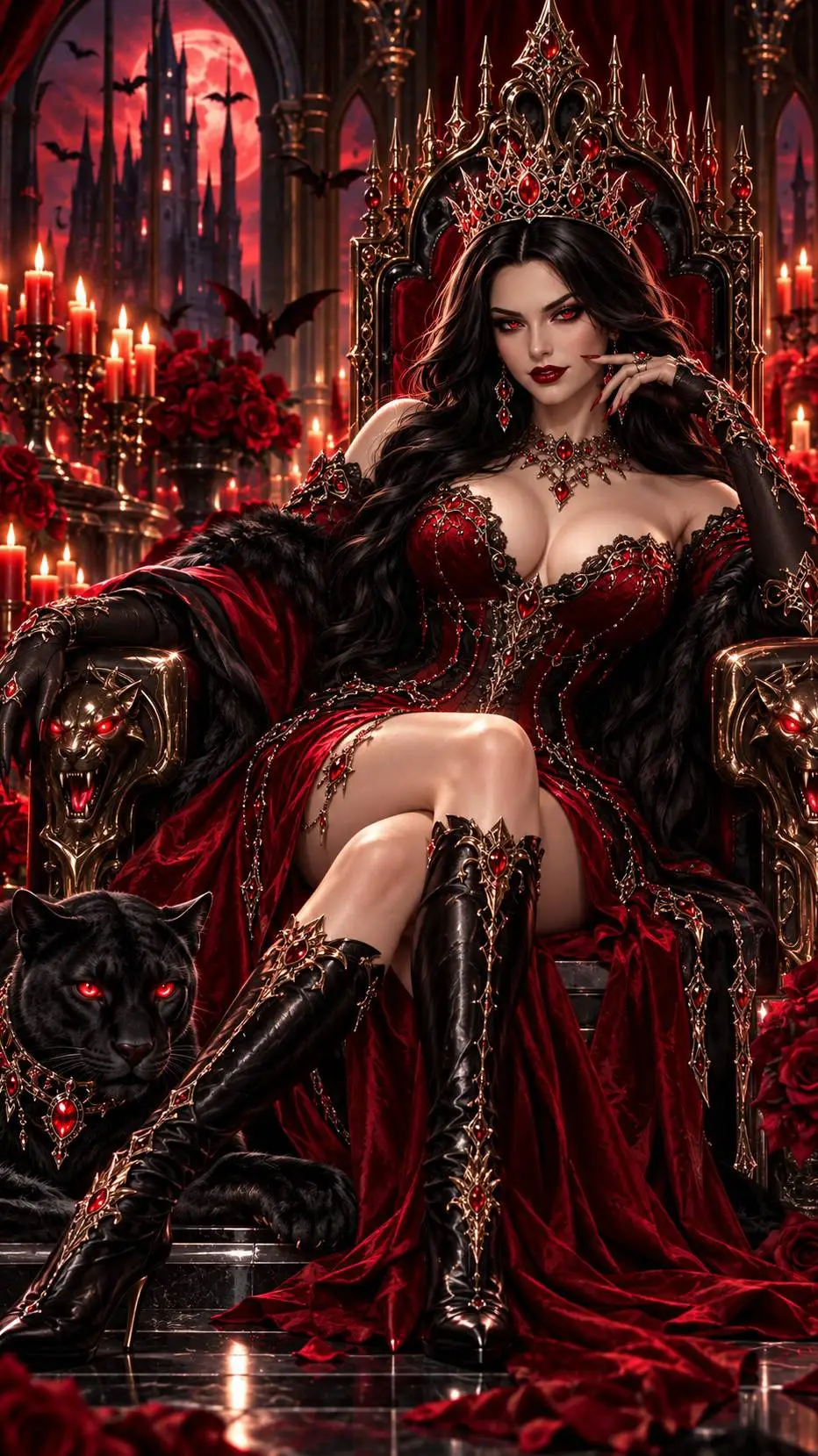 ai character: MAFIA QUEEN ISABEL background