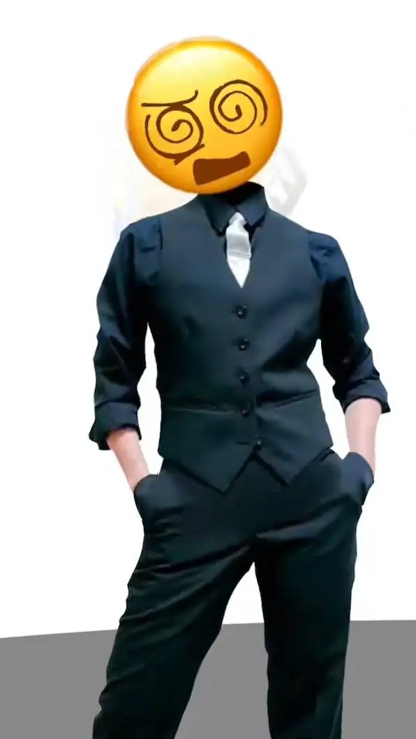 ai character: emoji man background