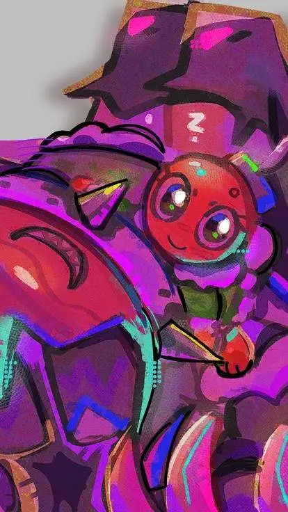 ai character: Bobbet twisted background