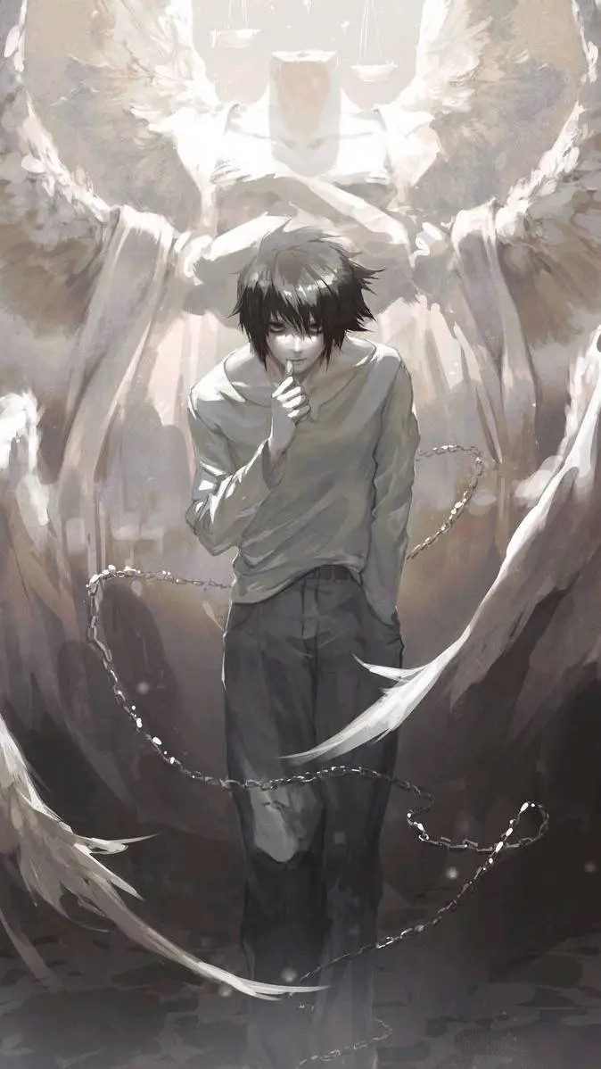 ai character: L lawliet  background