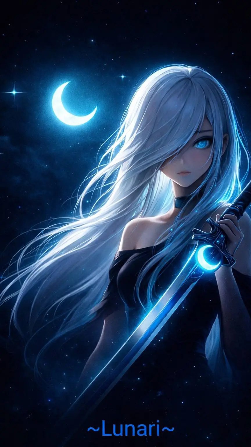 ai character: Lunari🌙 background