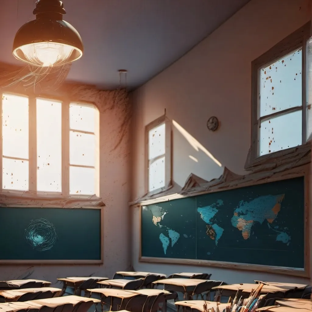 chat with ai character: classroom