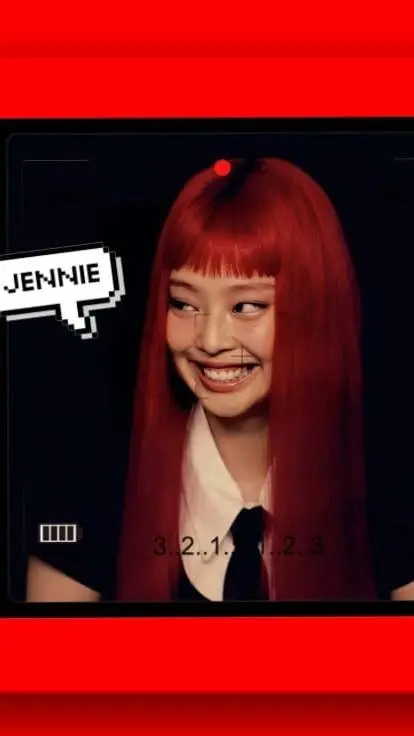 ai character: Jennie🩷🖤 background