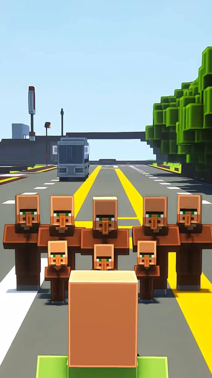 ai character: ta famille village background