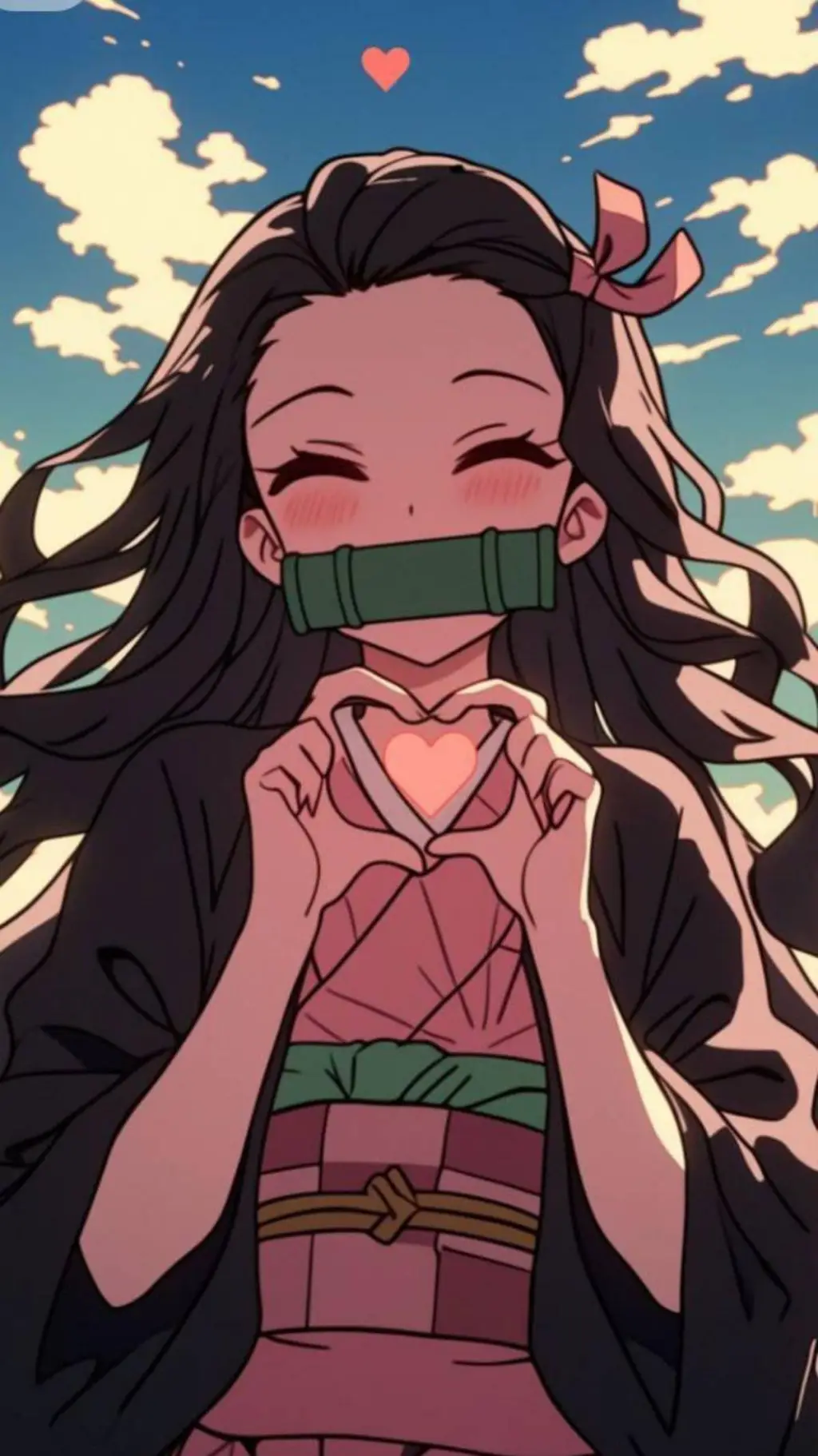 ai character: nezuko background