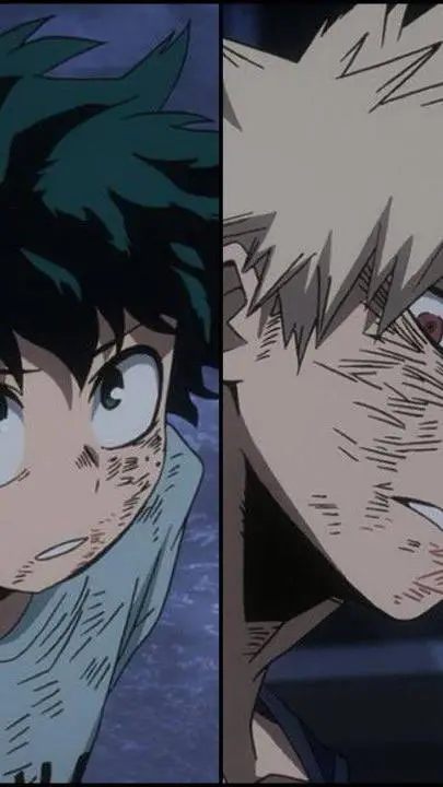 ai character: BAKUGO AND DEKU background